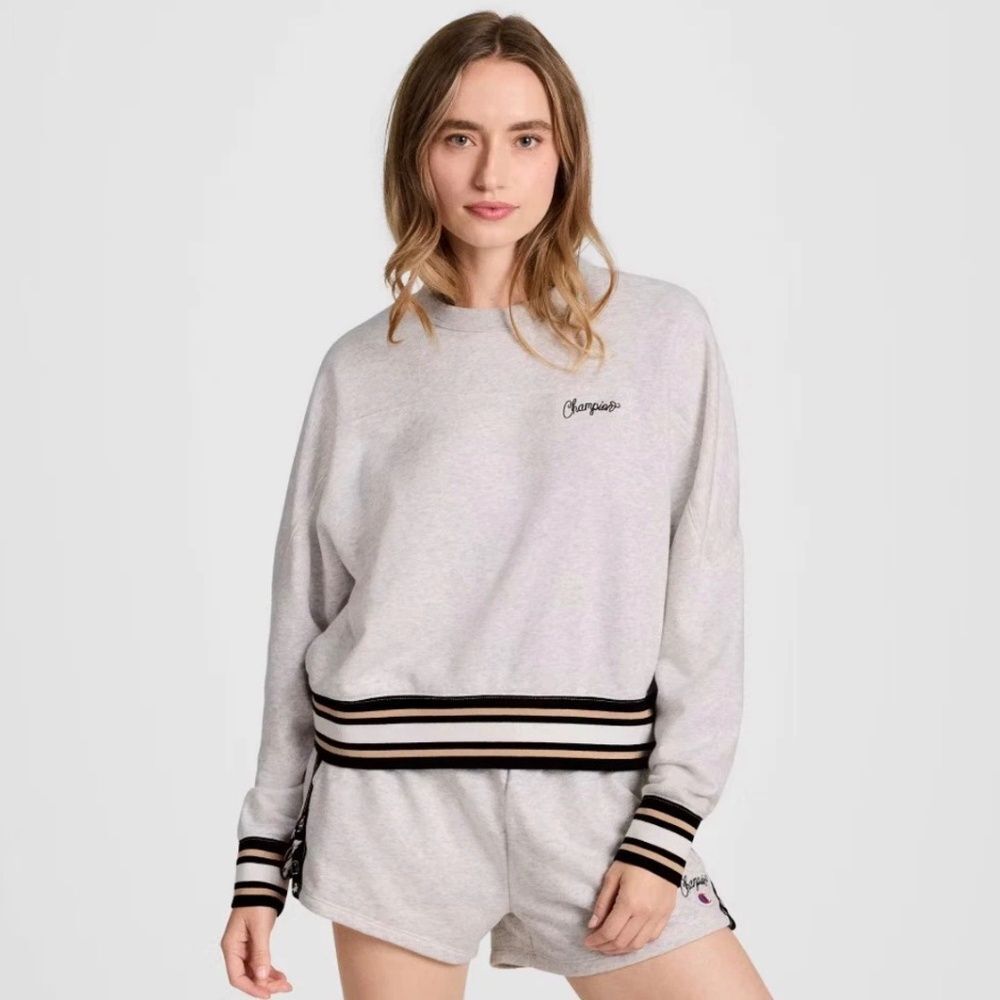NWT Champion Elective Cropped Crewneck Sweatshirt Size XXL